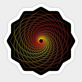 Colored Sacred Geometry - Summer Vibes Sticker